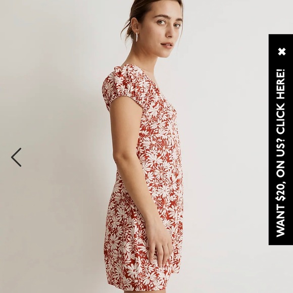 NWT | Margie Mini Dress in Abstract Floral | Madewell - Picture 5 of 5